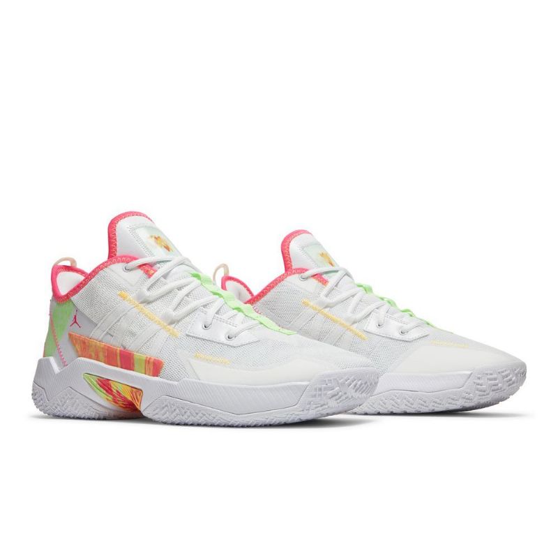 Pánské Boty Air Jordan Westbrook One Take 2 Bílá Zelená Žlutá Růžová