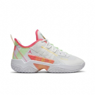 Pánské Boty Air Jordan Westbrook One Take 2 Pf Bílá Zelená Žlutá Růžová