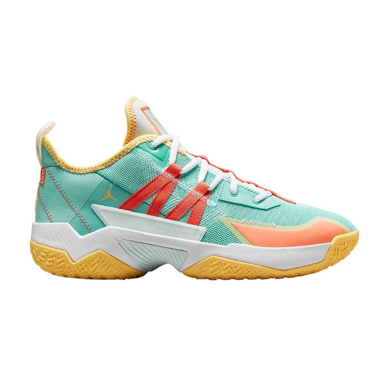 Tyrkysově Oranžově Zlaté Pánské Boty Air Jordan Westbrook One Take 2