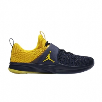 Pánské Boty Air Jordan Trainer 2 Flyknit Tmavě Modrá Žlutá