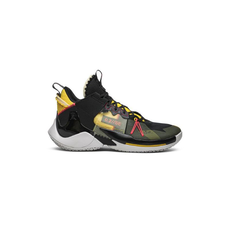 Air Jordan Why Not Zer0.2 Černá Žlutá Červená Šedá Pánské Boty