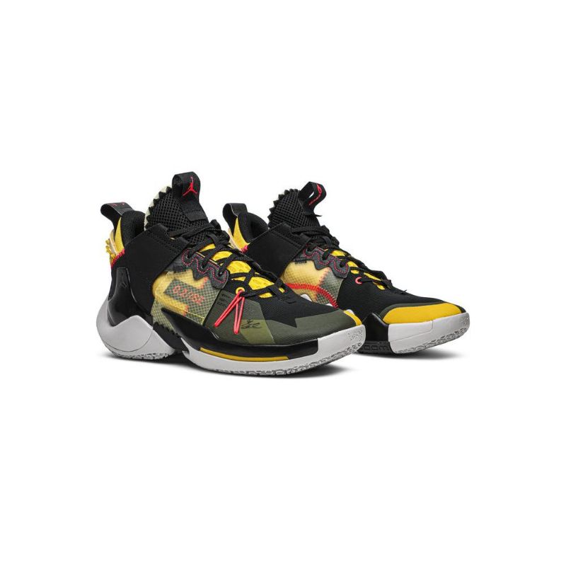 Air Jordan Why Not Zer0.2 Černá Žlutá Červená Šedá Pánské Boty