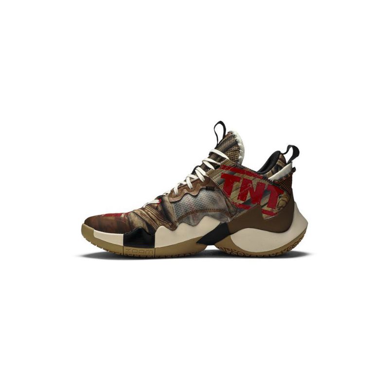 Air Jordan Why Not Zer0.2 Se Hnědá Červená Černá Pánské Boty