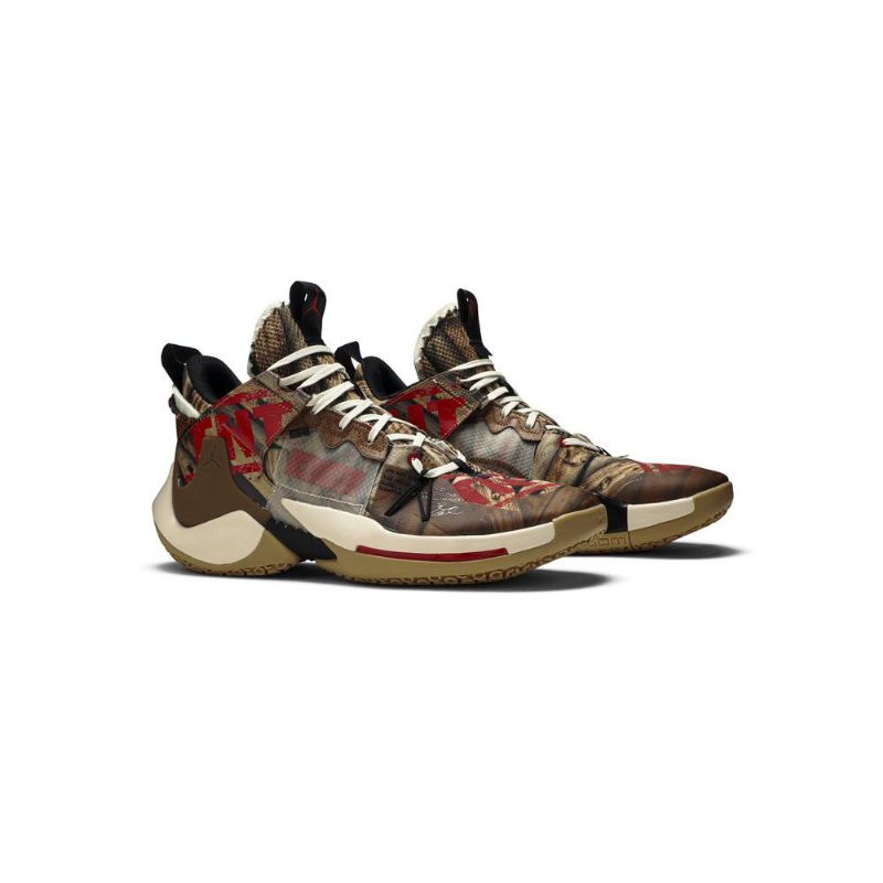 Air Jordan Why Not Zer0.2 Se Hnědá Červená Černá Pánské Boty