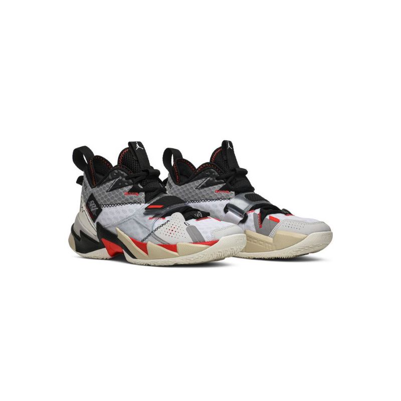 Air Jordan Why Not Zer0.3 Bílý Červené Šedá Černá Pánské Boty
