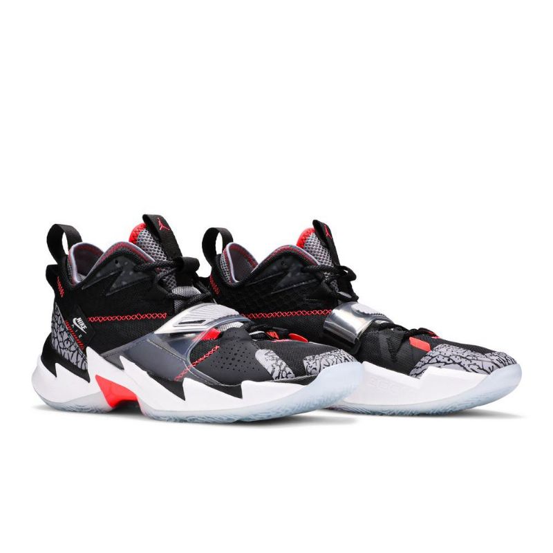 Air Jordan Why Not Zer0.3 Pf Černá Šedá Červená Bílá Pánské Boty