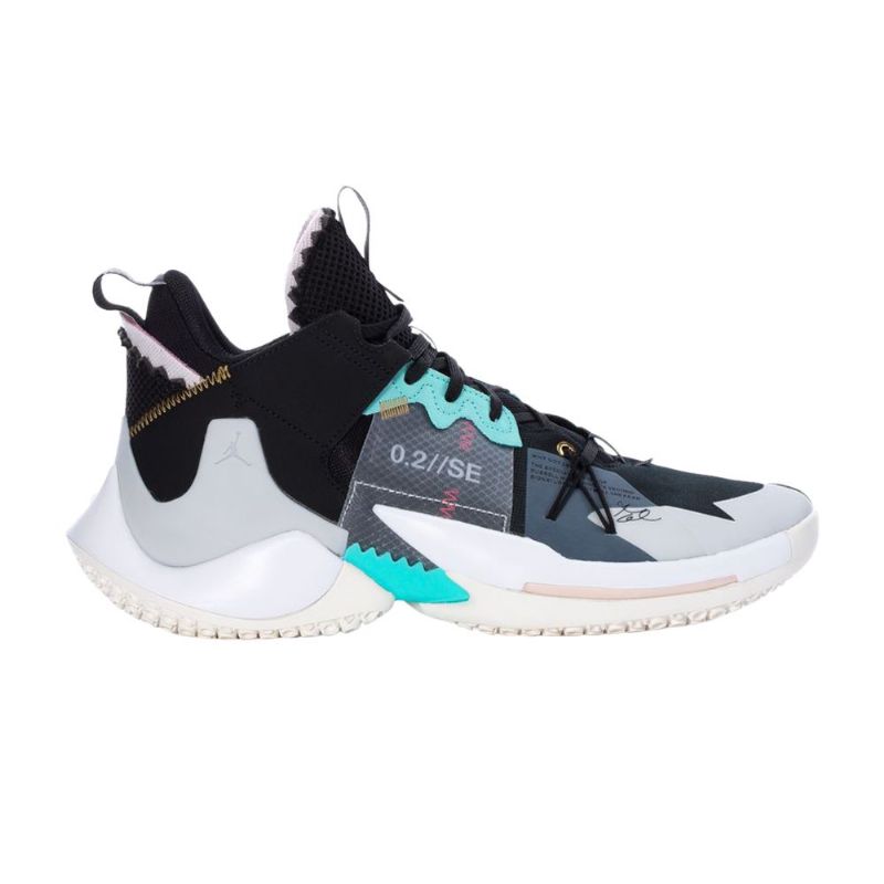 Pánské Boty Air Jordan Why Not Zer0.2 Se Černá Šedá Tyrkys Bílý