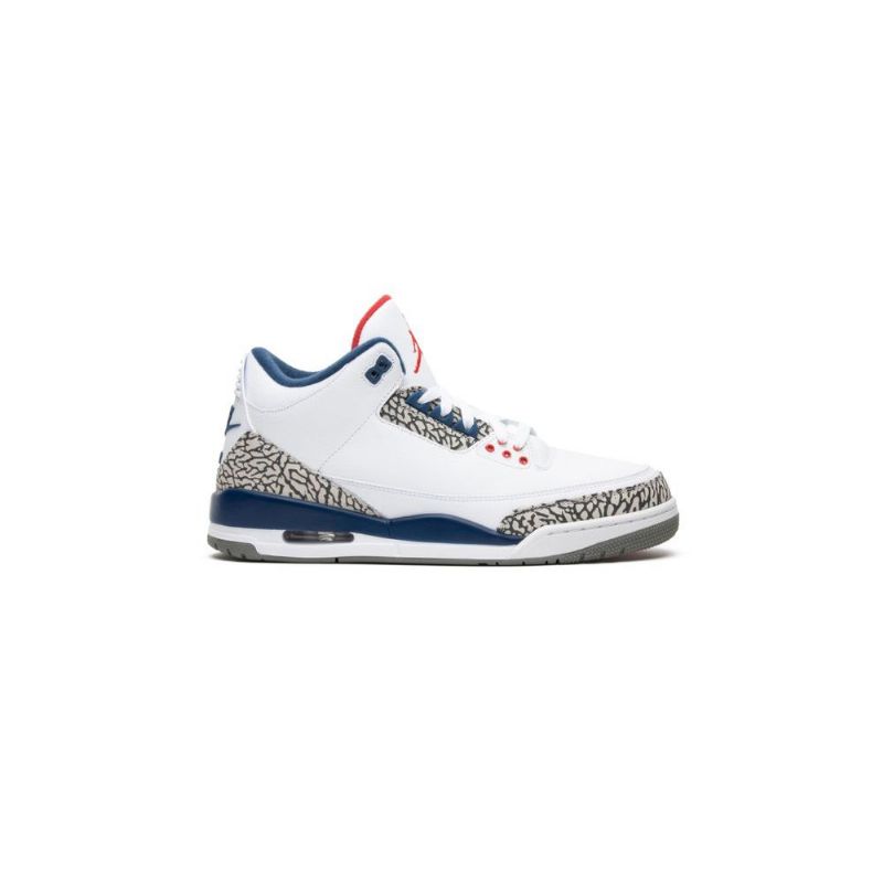 Air Jordan 3 Retro A Bílá Modrá Šedé Pánské Boty