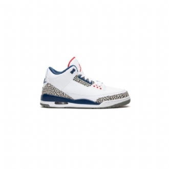 Air Jordan 3 Retro A Bílá Modrá Šedé Pánské Boty