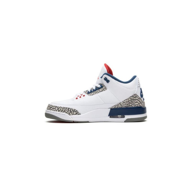 Air Jordan 3 Retro A Bílá Modrá Šedé Pánské Boty