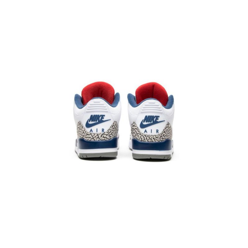 Air Jordan 3 Retro A Bílá Modrá Šedé Pánské Boty
