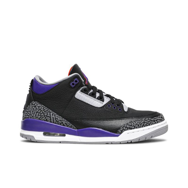 Air Jordan 3 Retro Černá Šedá Nachový Bílý Pánské Boty