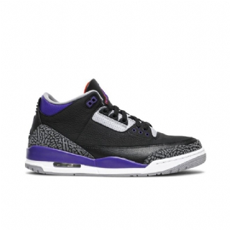 Air Jordan 3 Retro Černá Šedá Nachový Bílý Pánské Boty