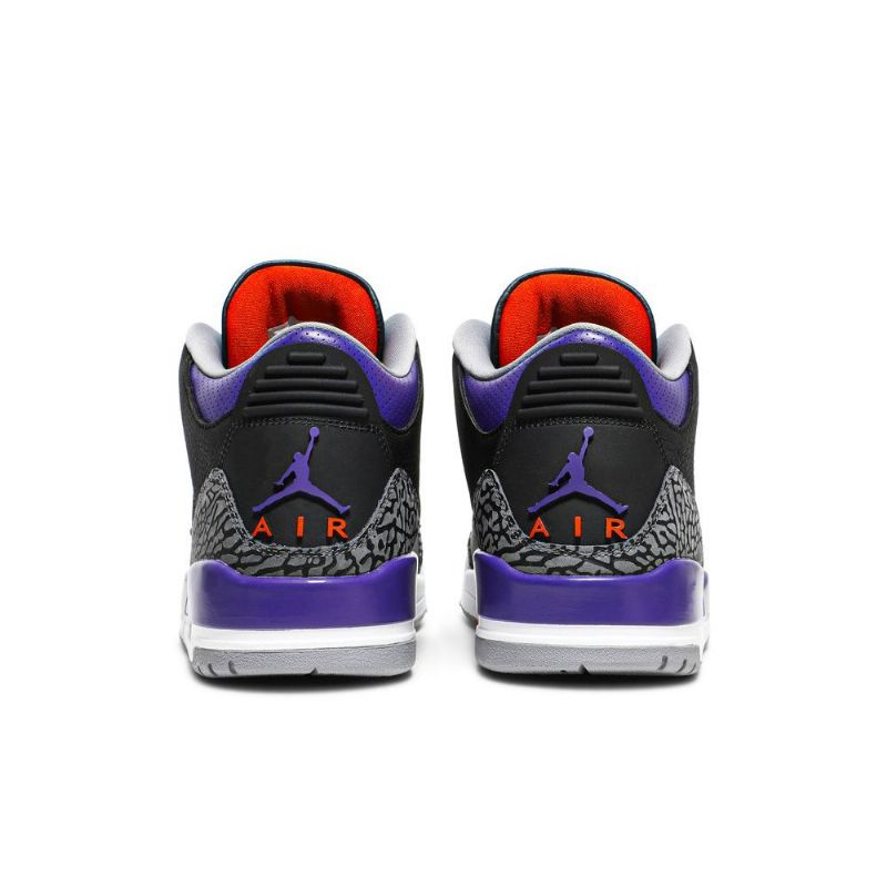 Air Jordan 3 Retro Černá Šedá Nachový Bílý Pánské Boty