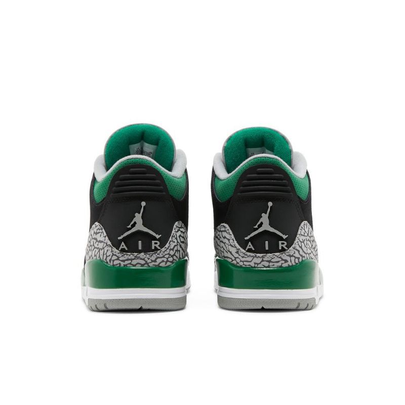 Air Jordan 3 Retro Černá Zelená Šedá Bílé Pánské Boty