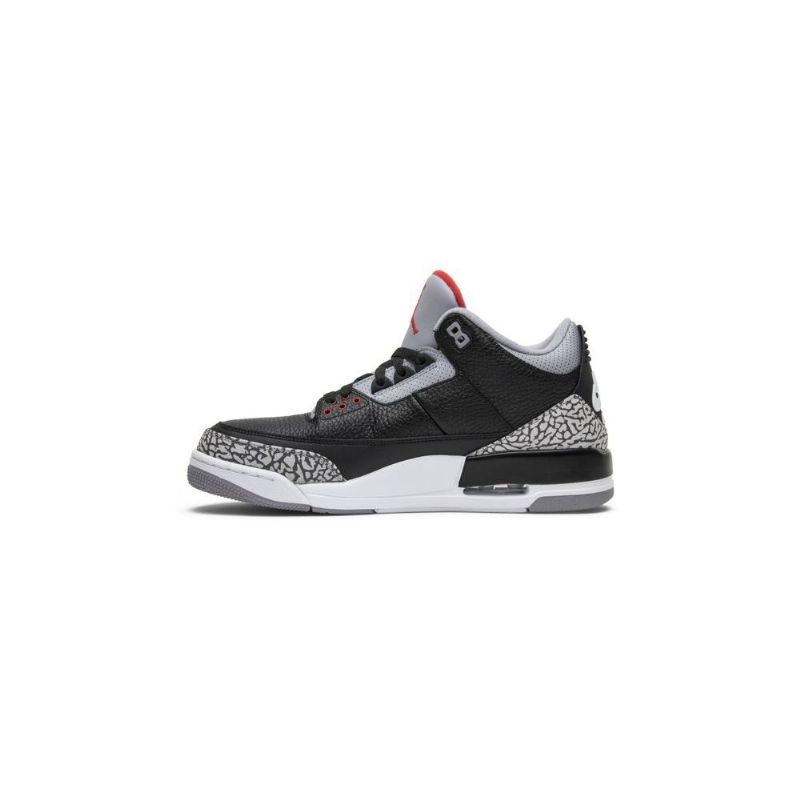 Air Jordan 3 Retro Og Černá Šedá Červené Bílý Pánské Boty