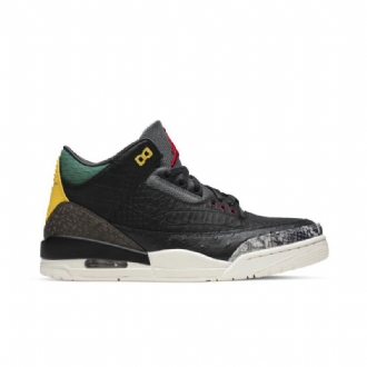 Air Jordan 3 Retro Se Černá Zelená Žlutá Červená Pánské Boty