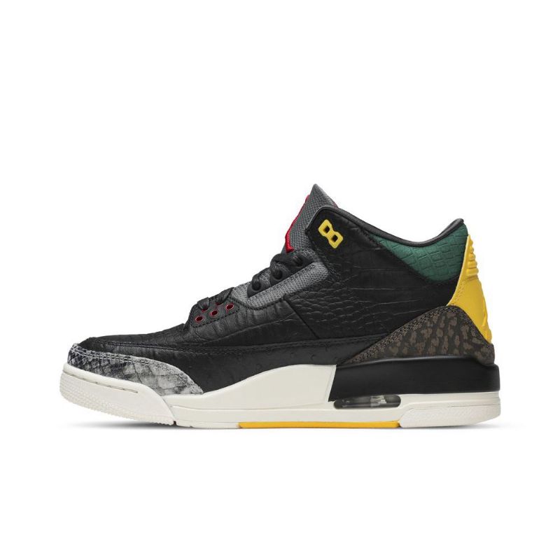 Air Jordan 3 Retro Se Černá Zelená Žlutá Červená Pánské Boty