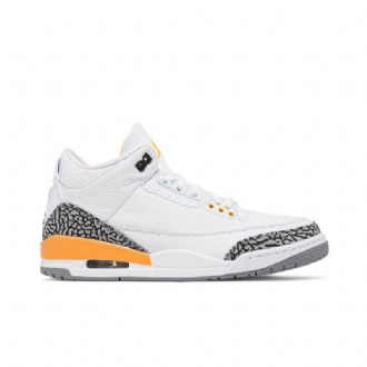 Dámské Boty Air Jordan 3 Retro Bílý Oranžový Šedá