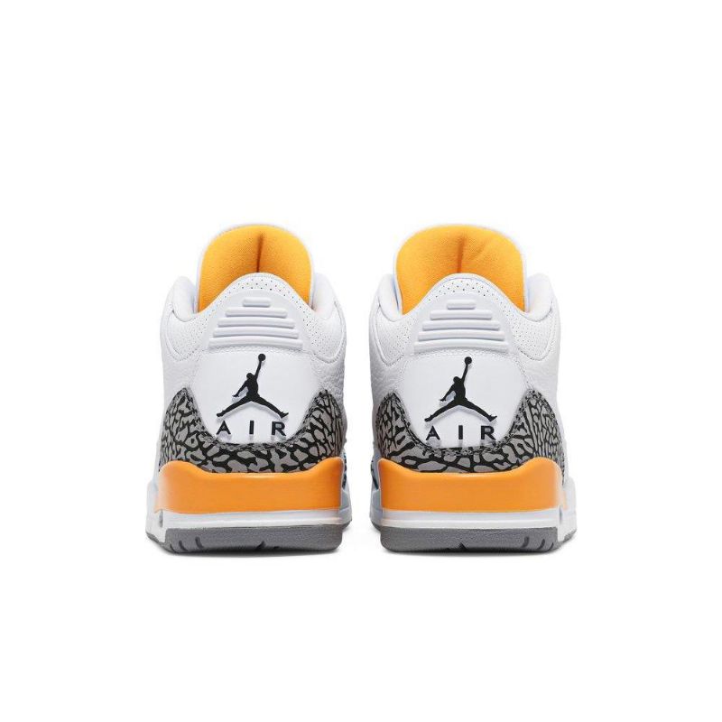 Dámské Boty Air Jordan 3 Retro Bílý Oranžový Šedá