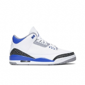 Pánské Boty Air Jordan 3 Retro Bílý Černá Šedá Modrý