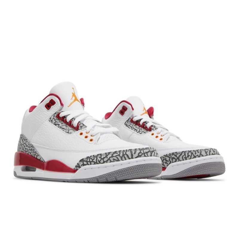 Pánské Boty Air Jordan 3 Retro Bílý Červené Šedá