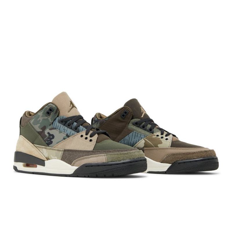 Pánské Boty Air Jordan 3 Retro Hnědý Zelená Šedá