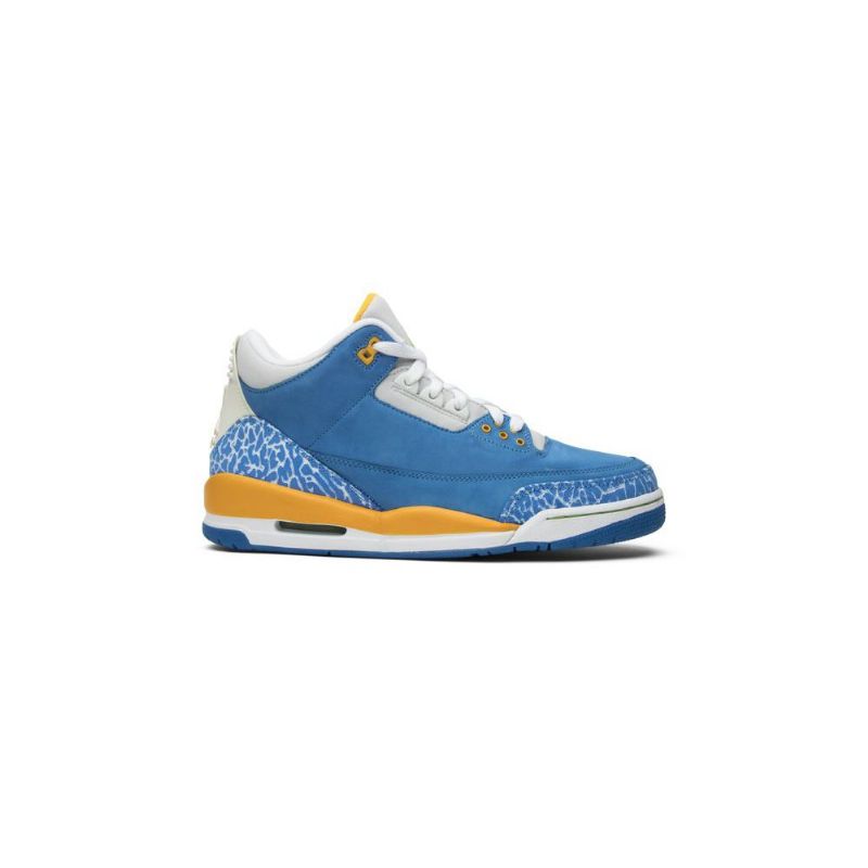Pánské Boty Air Jordan 3 Retro Ls Modrý Bílý Zlatý