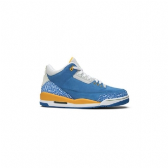 Pánské Boty Air Jordan 3 Retro Ls Modrý Bílý Zlatý