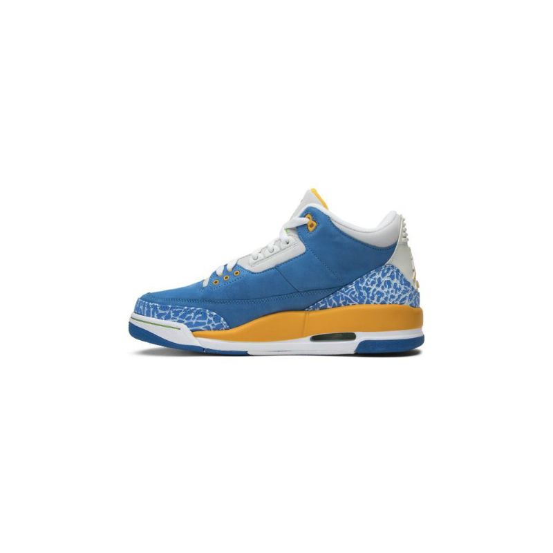 Pánské Boty Air Jordan 3 Retro Ls Modrý Bílý Zlatý