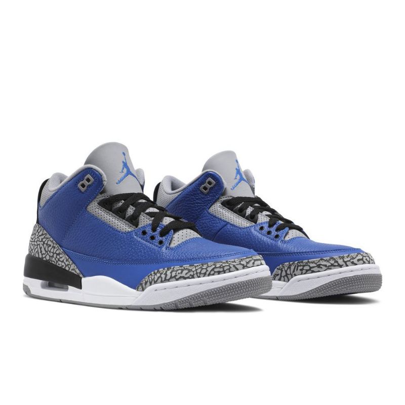 Pánské Boty Air Jordan 3 Retro Modrý Šedá Černá