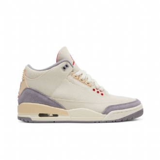 Pánské Boty Air Jordan 3 Retro Se Béžová Šedá Červená