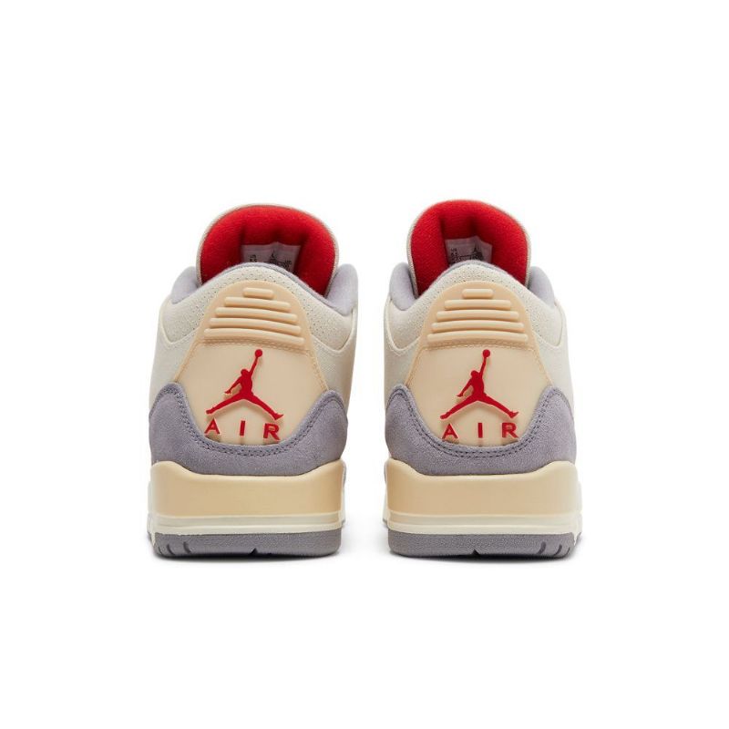 Pánské Boty Air Jordan 3 Retro Se Béžová Šedá Červená