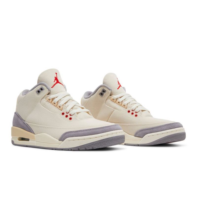 Pánské Boty Air Jordan 3 Retro Se Béžová Šedá Červená