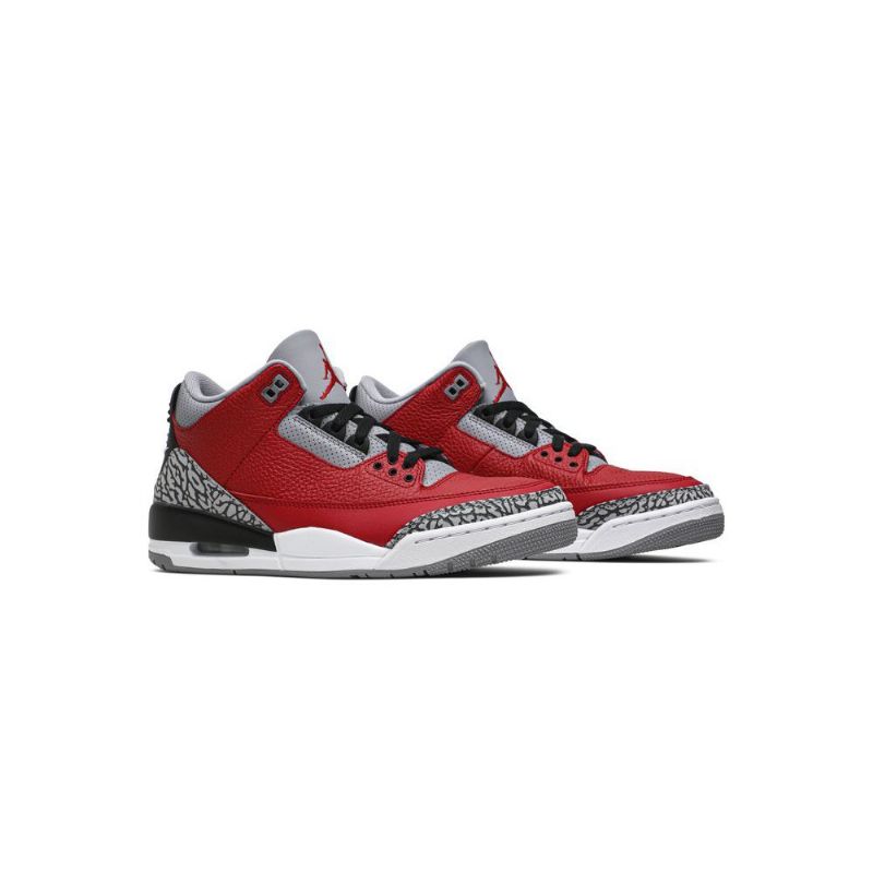 Pánské Boty Air Jordan 3 Retro Se Červené Šedá Černá