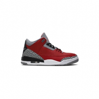 Pánské Boty Air Jordan 3 Retro Se Červené Šedá Černá