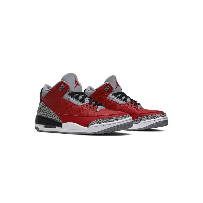 Pánské Boty Air Jordan 3 Retro Se Červené Šedá Černá