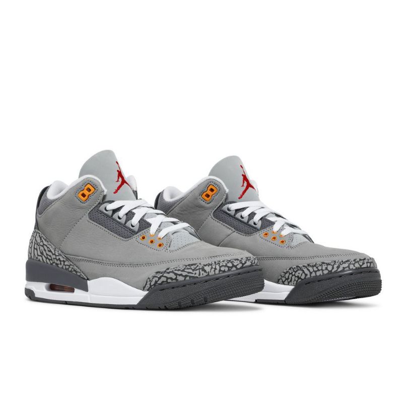 Pánské Boty Air Jordan 3 Retro Stříbrný Šedá