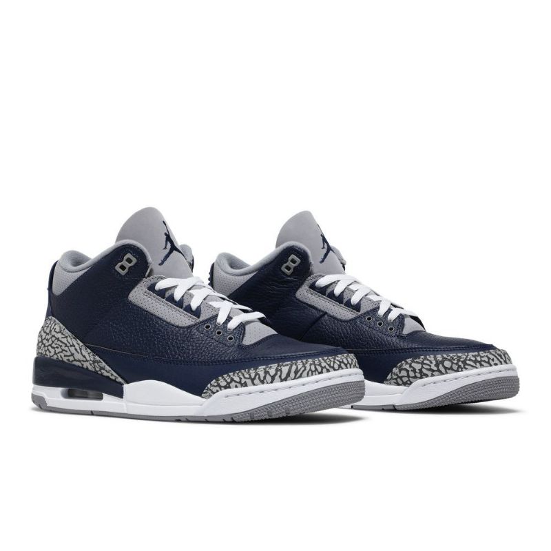 Pánské Boty Air Jordan 3 Retro Tmavě Modrá Šedá Bílý